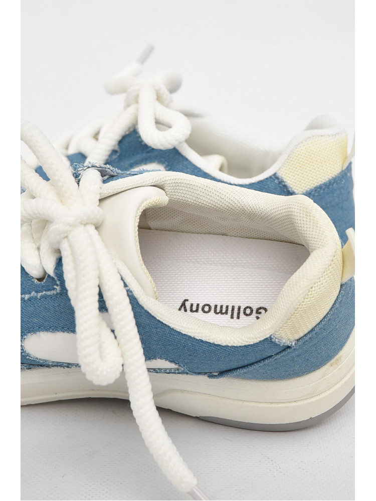 Кроссовки женские синего цвета на шнуровке 2024-13-2 211020C