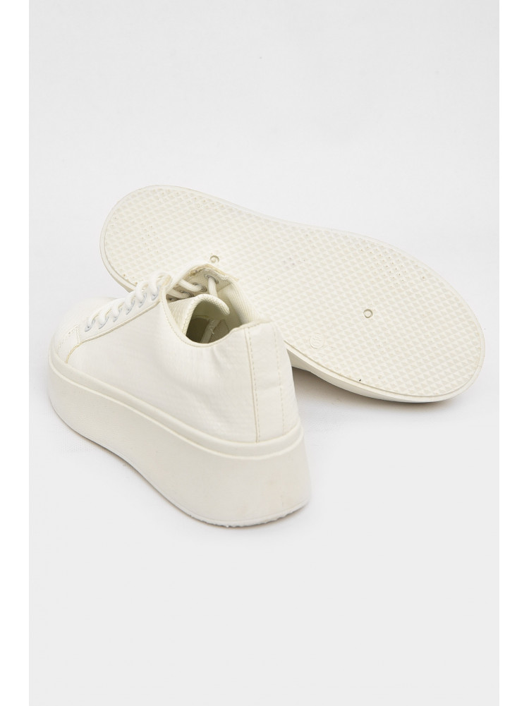 Кроссовки женские белого цвета на шнуровке 2024-10-2 211021C