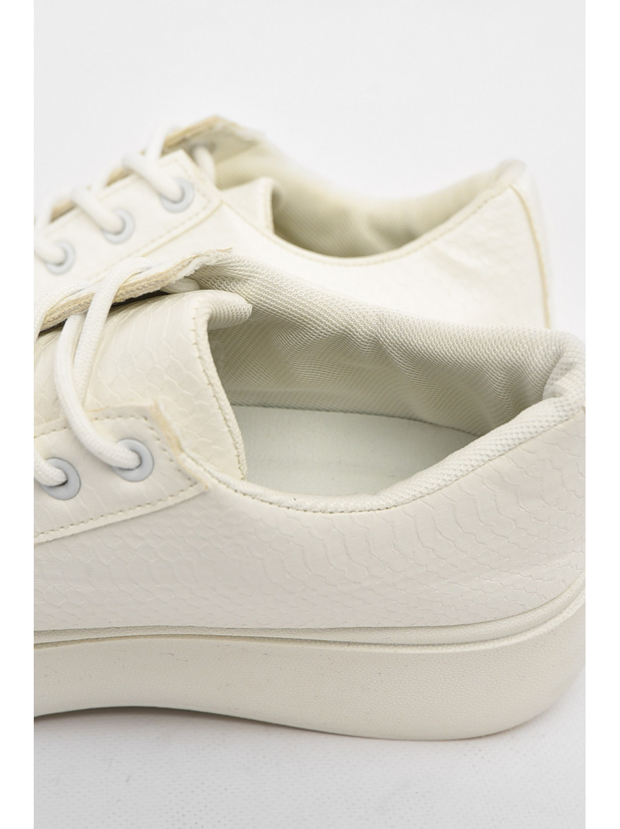 Кроссовки женские белого цвета на шнуровке 2024-10-2 211021C
