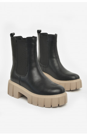 Ботинки женские зимние черного цвета 581-7-1 211022C