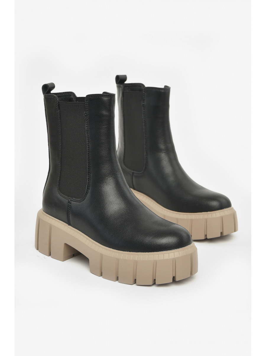 Ботинки женские зимние черного цвета 581-7-1 211022C