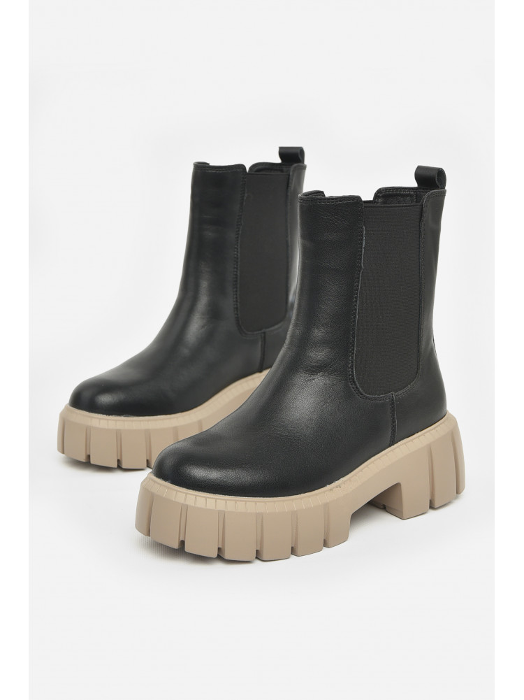 Ботинки женские зимние черного цвета 581-7-1 211022C