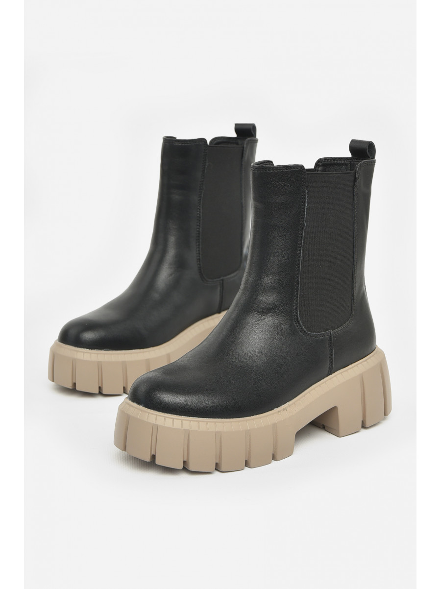 Ботинки женские зимние черного цвета 581-7-1 211022C