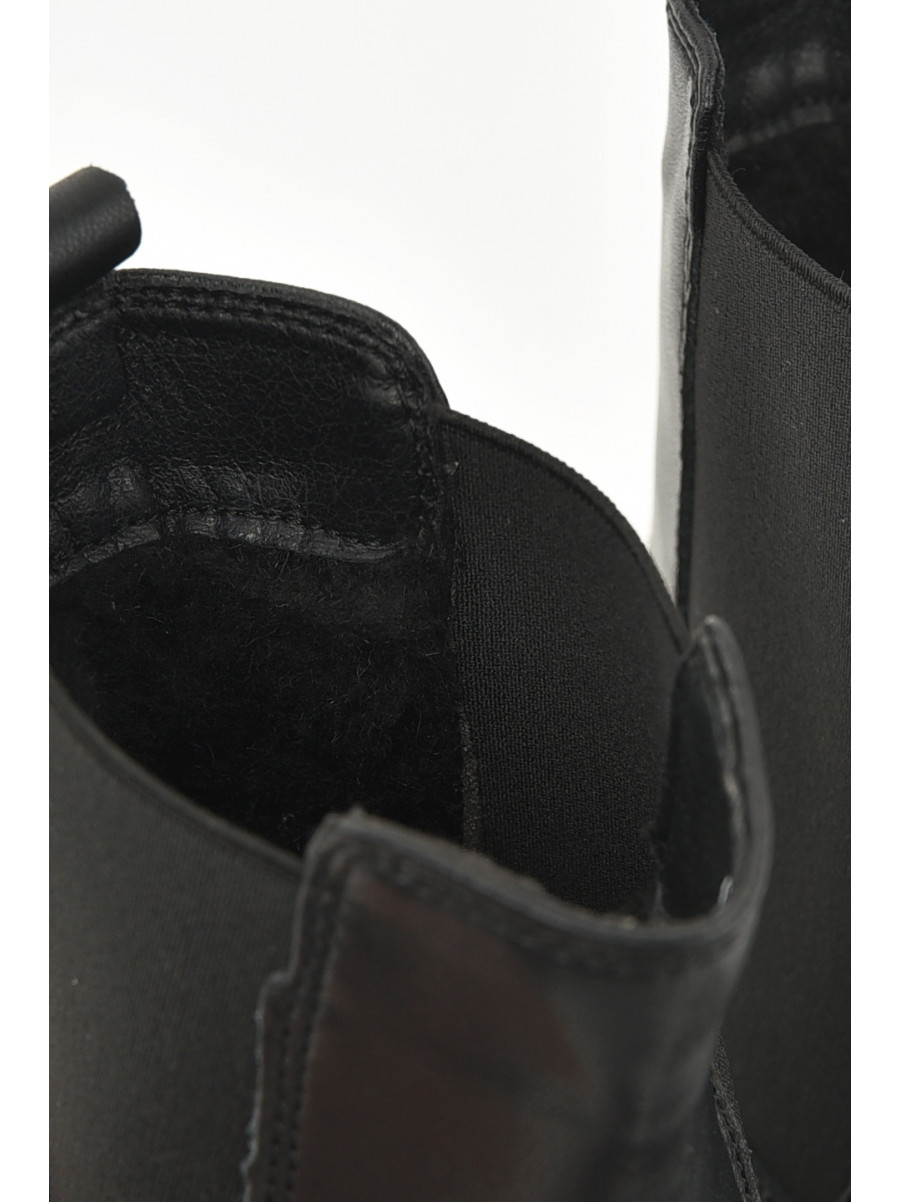 Ботинки женские зимние черного цвета 581-7-1 211022C