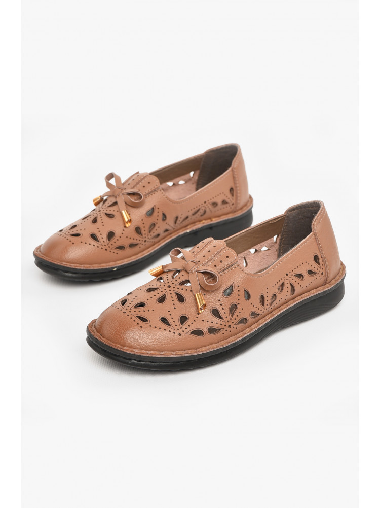 Туфли женские темно-бежевого цвета 3381-11 211023C