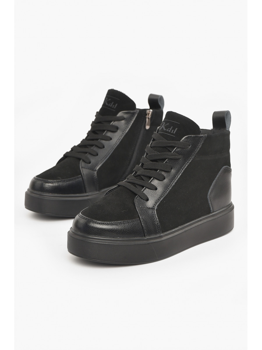 Ботинки женские демисезонные черного цвета 539-7-1 211027C