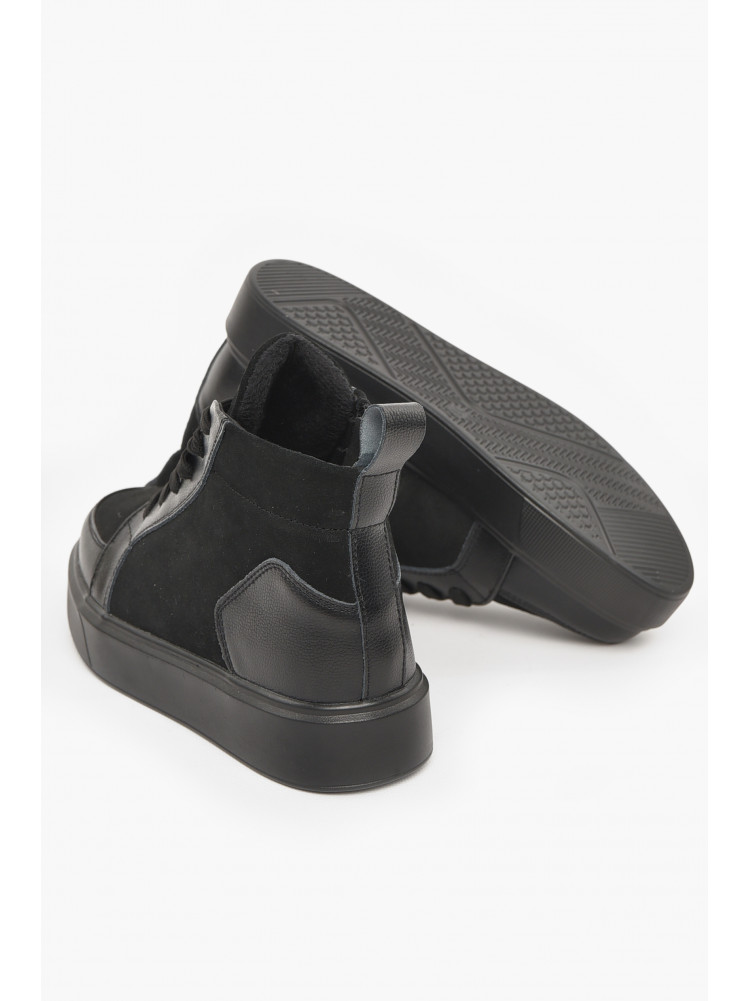 Ботинки женские демисезонные черного цвета 539-7-1 211027C