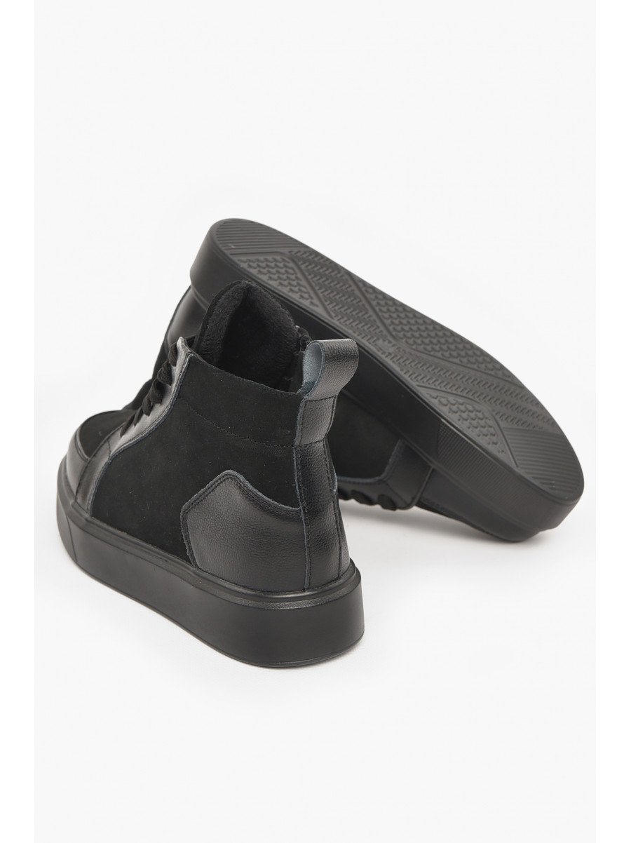 Ботинки женские демисезонные черного цвета 539-7-1 211027C