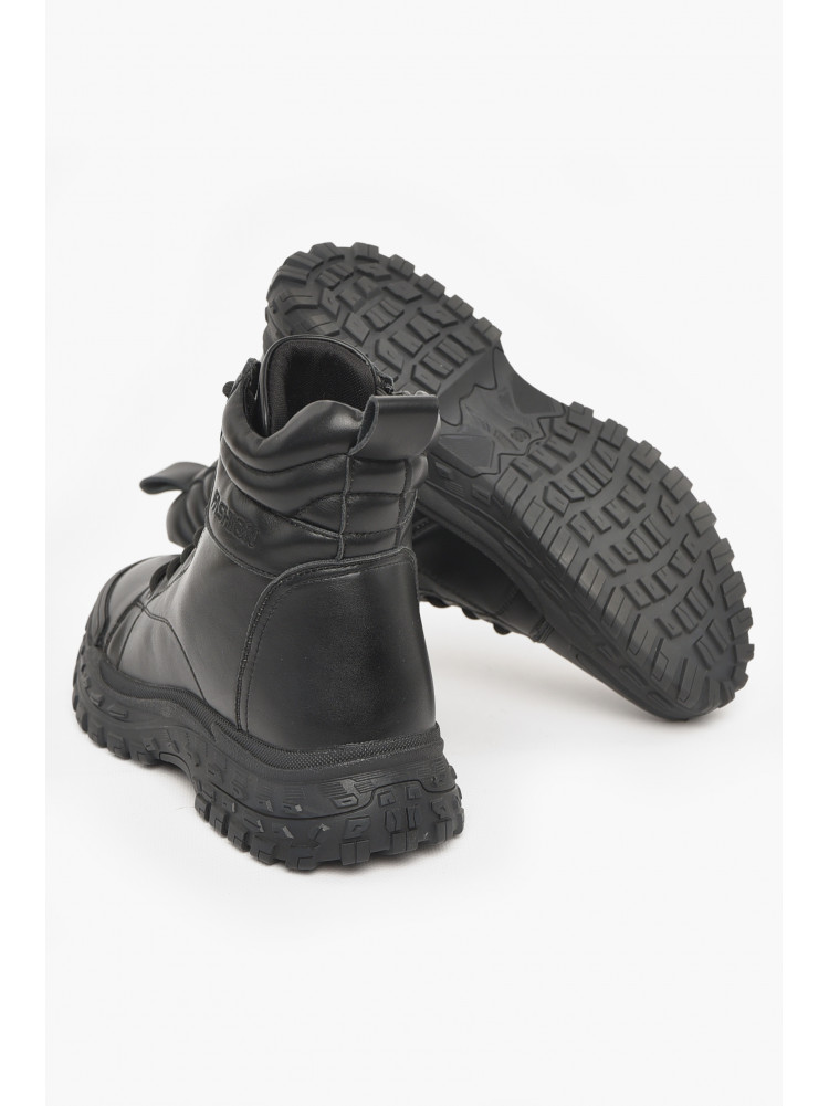 Ботинки женские зимние черного цвета 1079-1 211030C