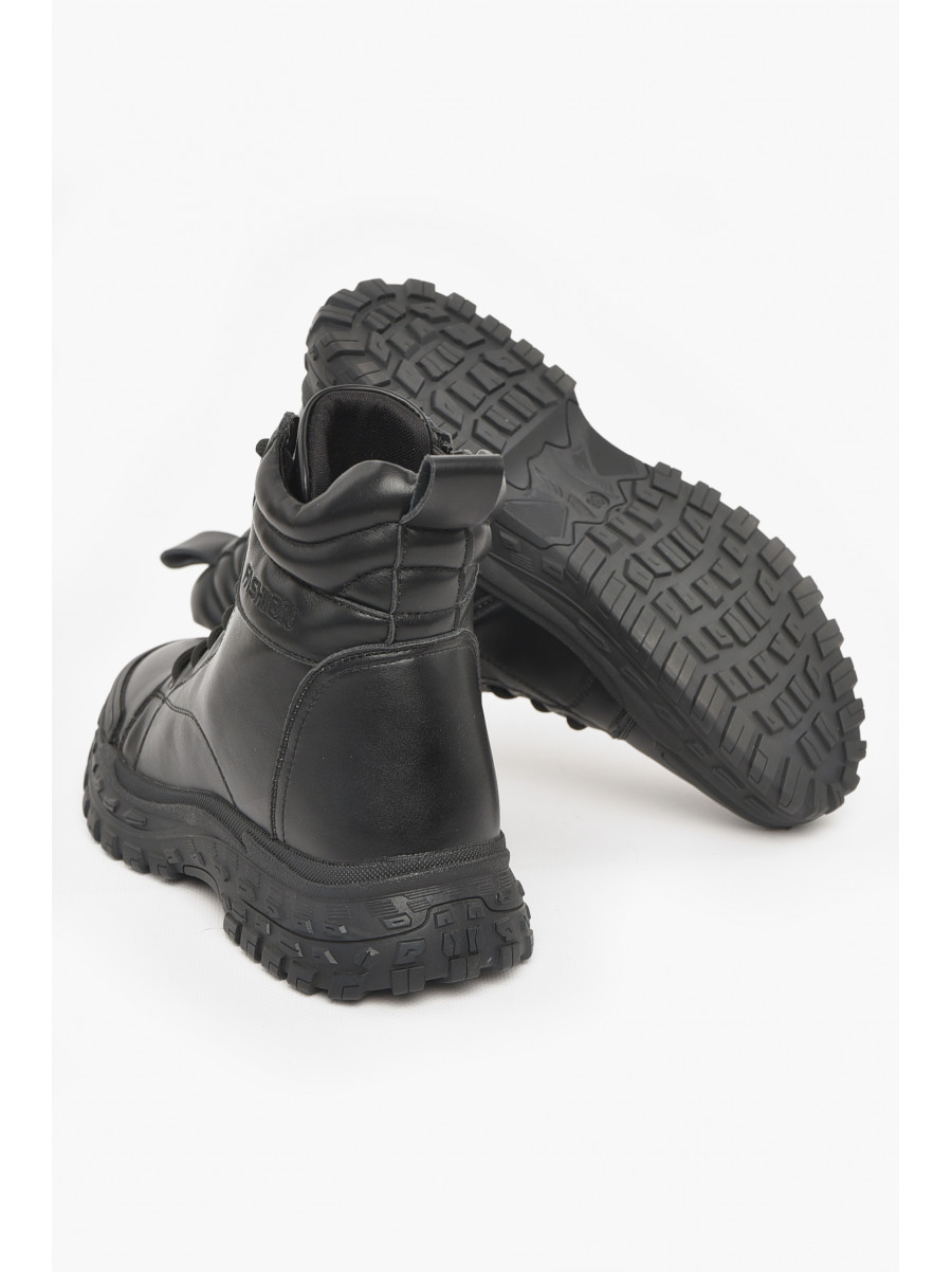 Ботинки женские зимние черного цвета 1079-1 211030C