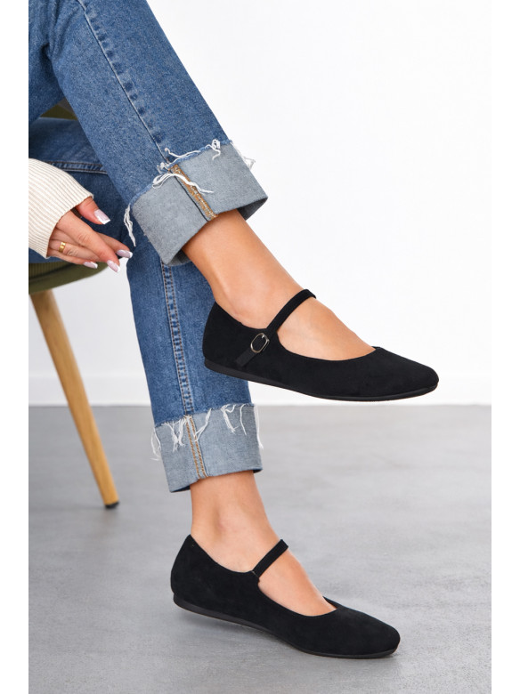 Балетки женские черного цвета 165-20 211031C