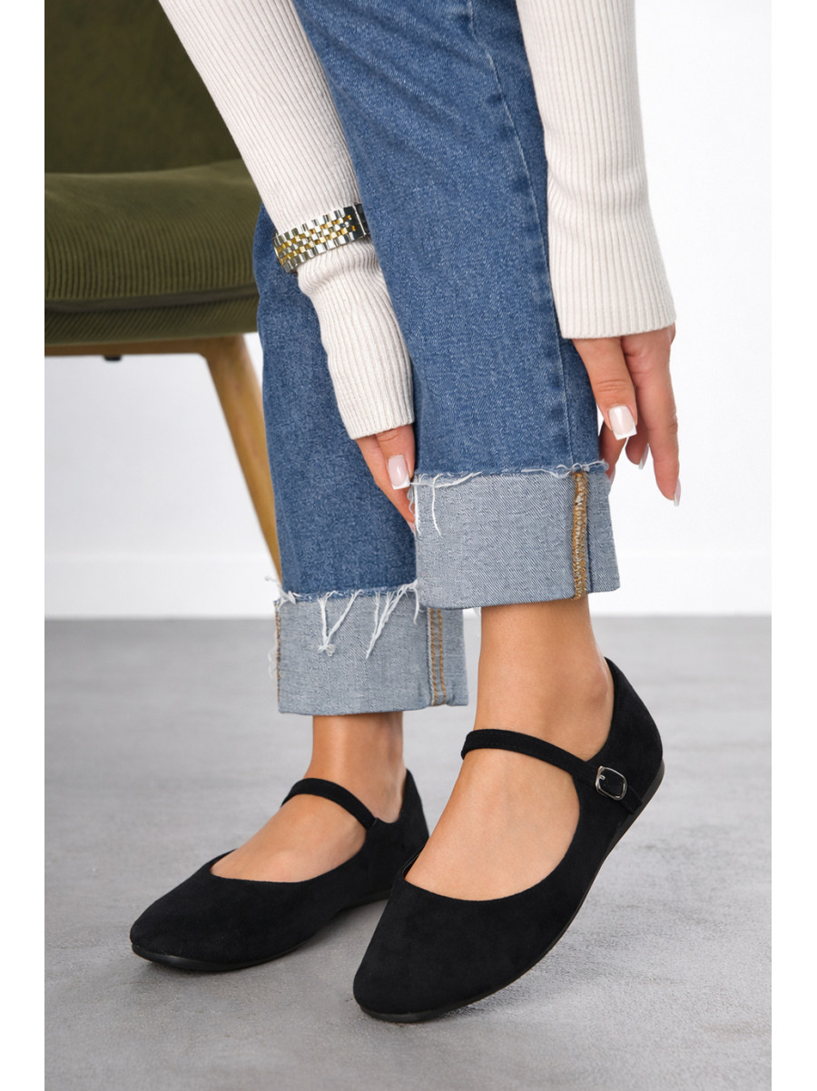 Балетки женские черного цвета 165-20 211031C