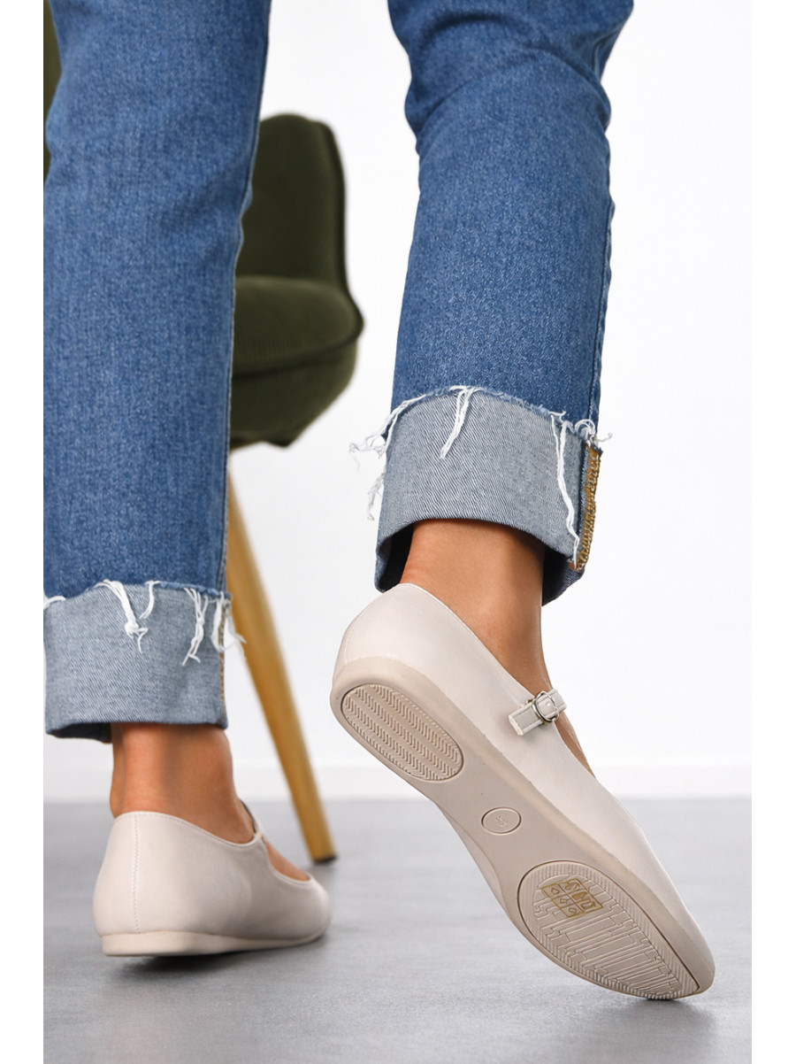 Балетки женские серого цвета 165-9 211035C