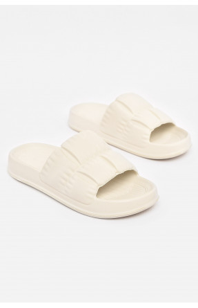 Шльопанці піна жіночі білого кольору Уцінка С-95 211038C