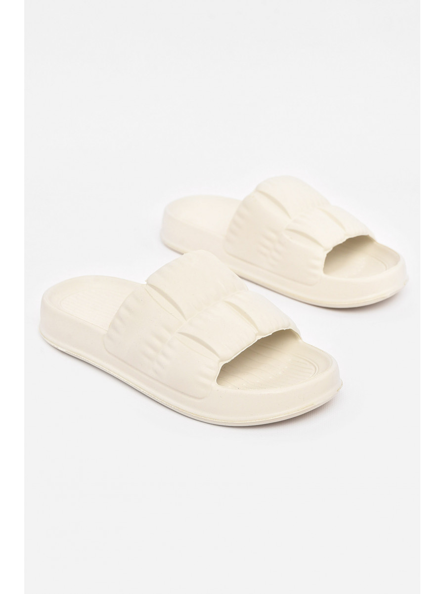 Шльопанці піна жіночі білого кольору Уцінка С-95 211038C
