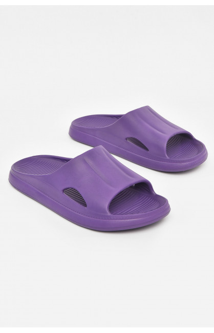 Шлепанцы пена женские темно-фиолетового цвета Уценка 510 211041C