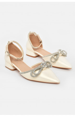 Босоножки женские молочного цвета 30-3 211042C