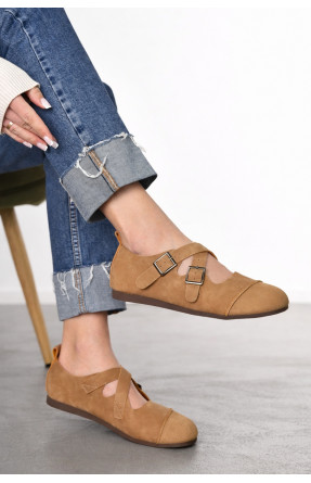 Балетки женские бежевого цвета D913-2 211045C