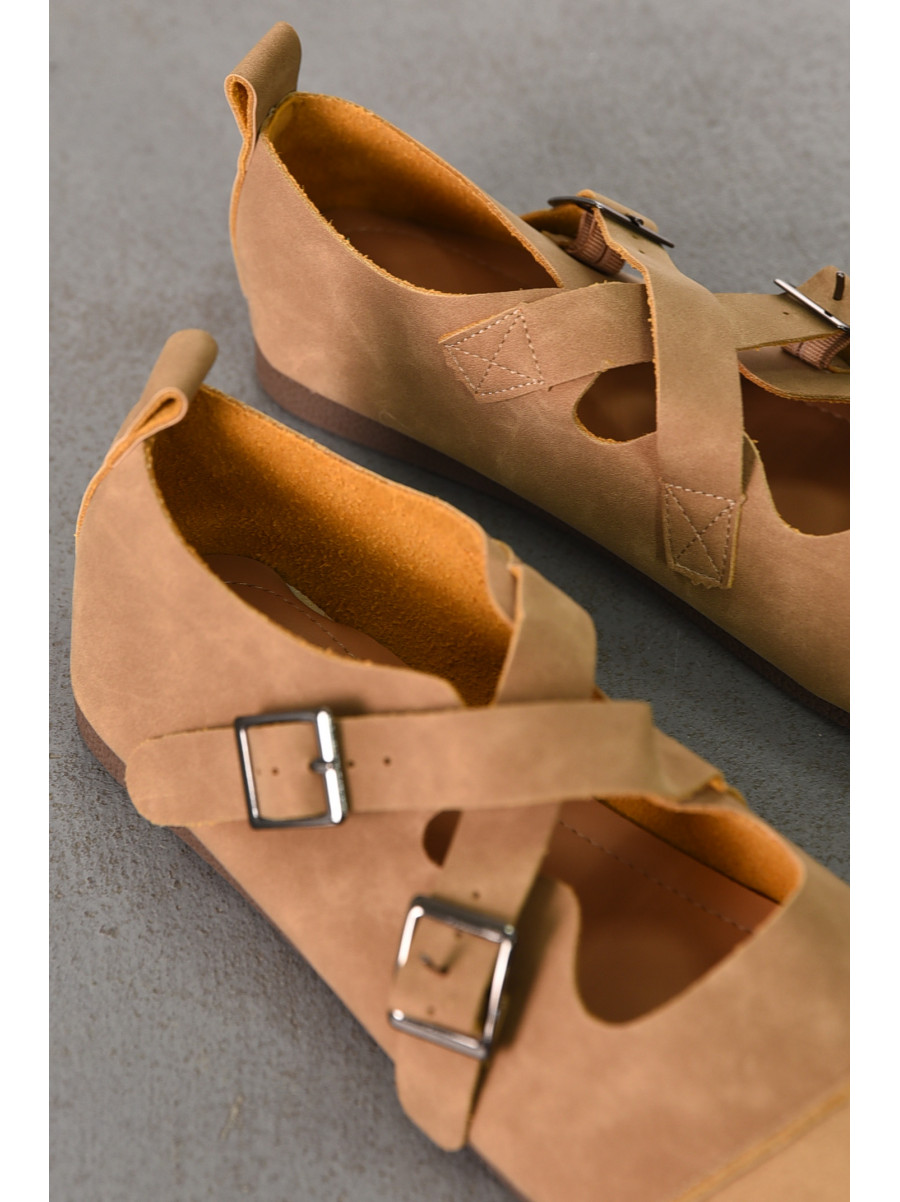 Балетки женские бежевого цвета D913-2 211045C