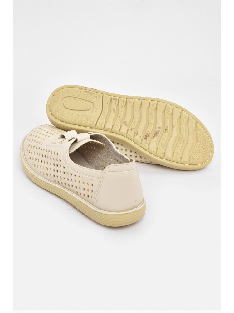 Мокасины женские молочного цвета 06-7 211047C