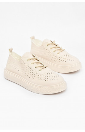 Мокасины женские молочного цвета 2024-86-3 211050C