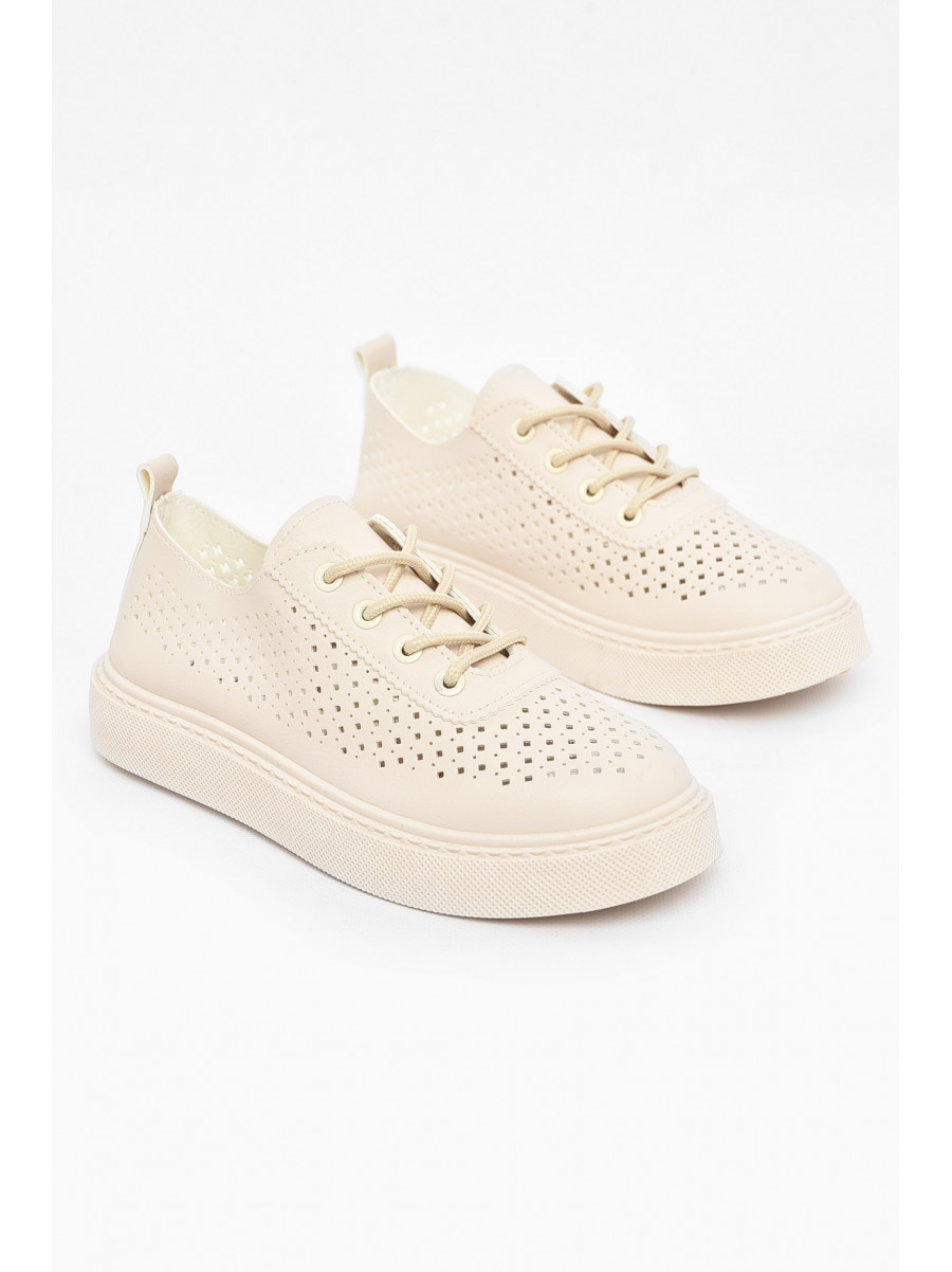 Мокасины женские молочного цвета 2024-86-3 211050C