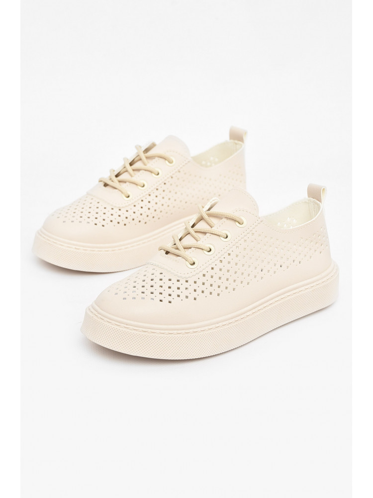 Мокасины женские молочного цвета 2024-86-3 211050C