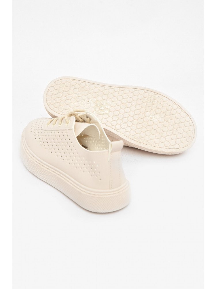 Мокасины женские молочного цвета 2024-86-3 211050C