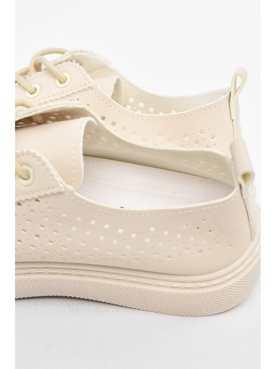 Мокасины женские молочного цвета 2024-86-3 211050C