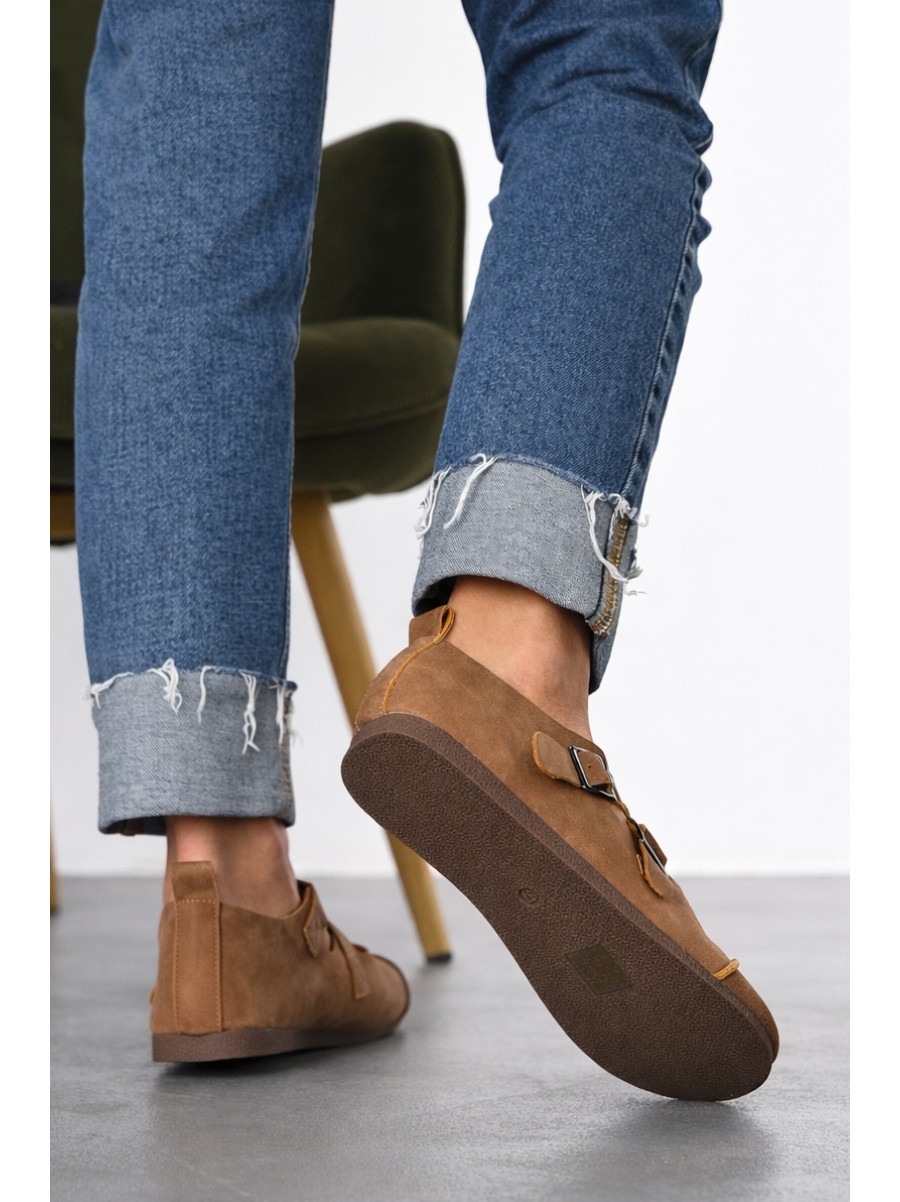 Балетки женские коричневого цвета D913-10 211056C