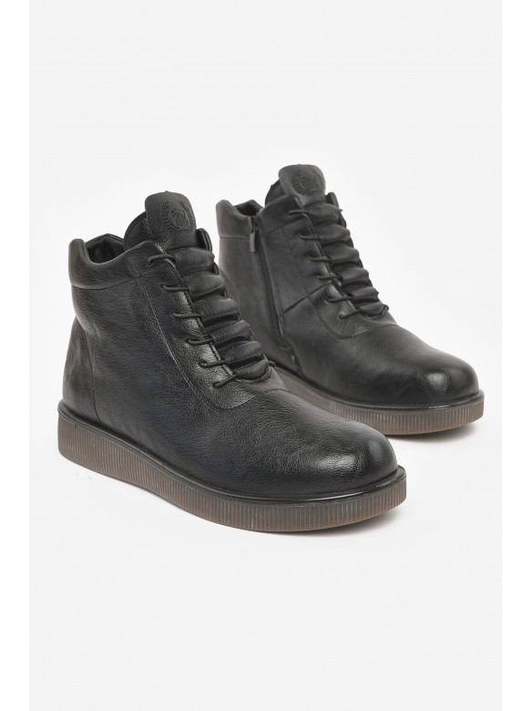 Ботинки женские зимние черного цвета 6803-1 211060C