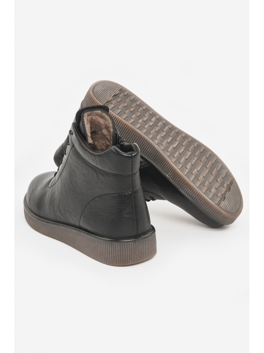 Ботинки женские зимние черного цвета 6803-1 211060C