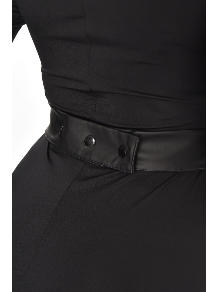 Платье женское однотонное черного цвета 201 211070C