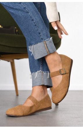 Балетки женские коричневого цвета D915-2 211079C