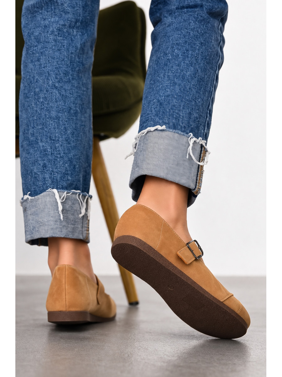 Балетки женские коричневого цвета D915-2 211079C