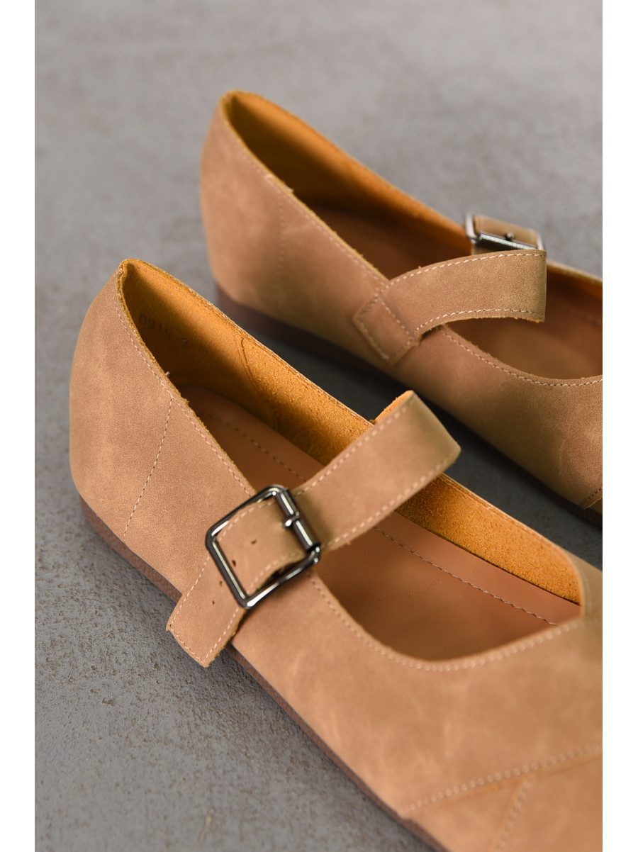 Балетки женские коричневого цвета D915-2 211079C