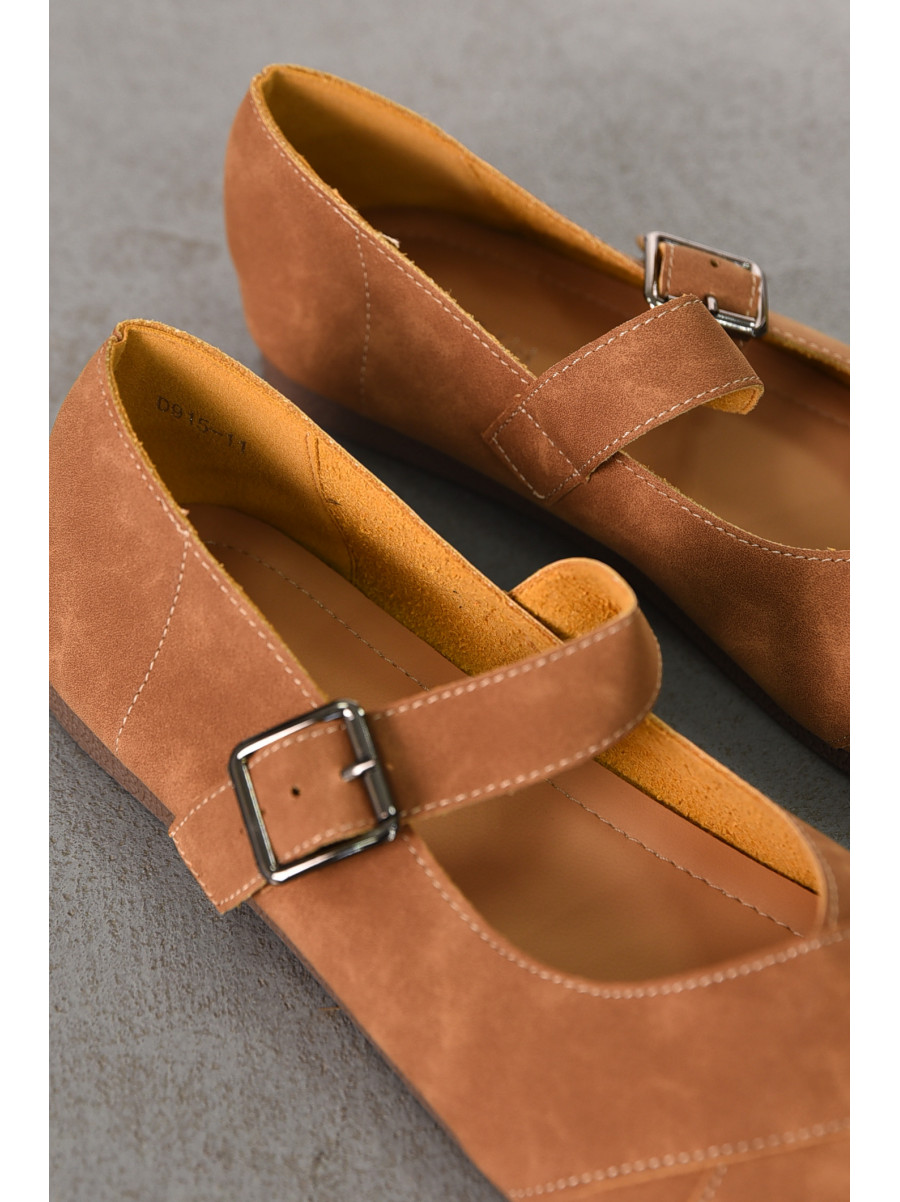 Балетки женские светло-коричневого цвета D915-11 211080C