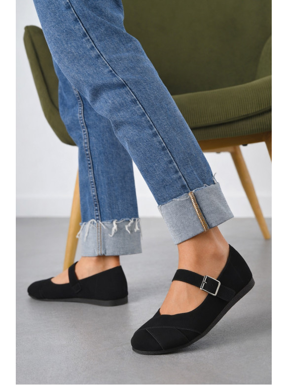 Балетки женские черного цвета D915-1 211084C