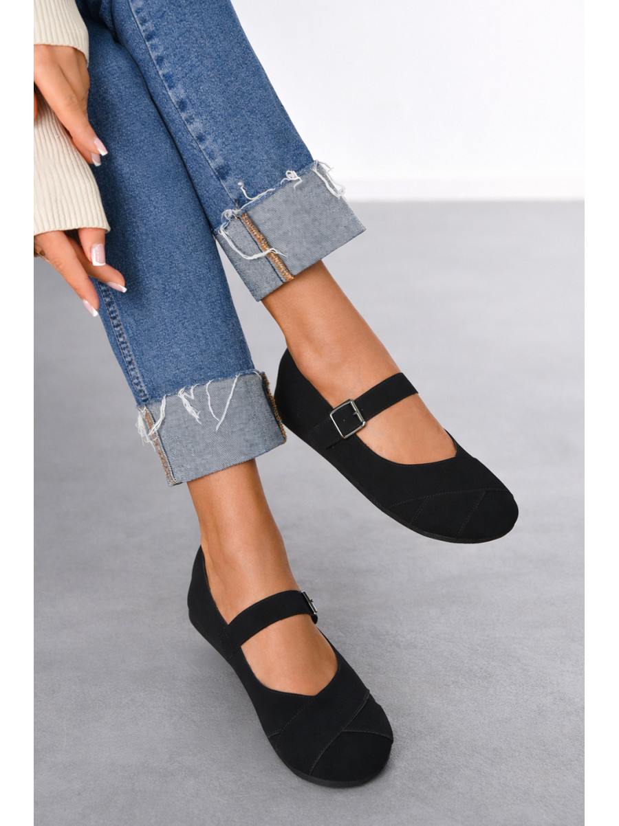Балетки женские черного цвета D915-1 211084C