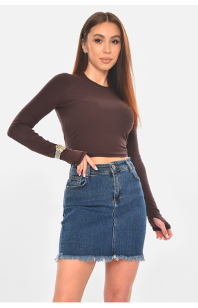 Спідниця жіноча джинсова синього кольору 4207 211088C