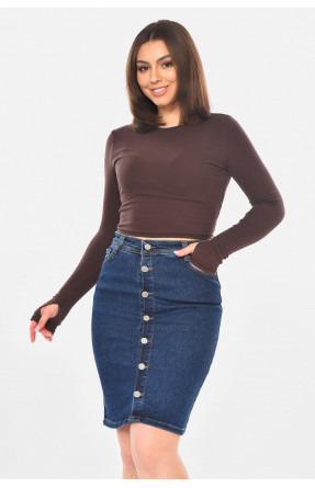 Юбка женская джинсовая синего цвета 4207 211089C