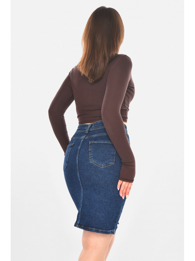 Юбка женская джинсовая синего цвета 4207 211089C