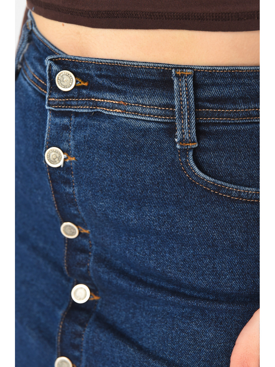 Юбка женская джинсовая синего цвета 4207 211089C