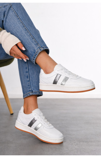 Кроссовки женские белого цвета Уценка 2025-6-2 211093C Кроссовки женские белого цвета Уценка 2025-6-2 211093C