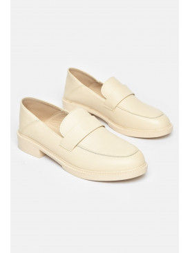 Туфли-лоферы женские бежевого цвета Уценка 92-3 211097C