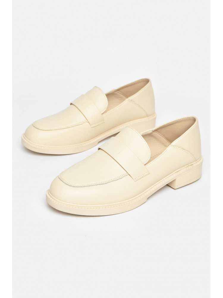 Туфли-лоферы женские бежевого цвета Уценка 92-3 211097C
