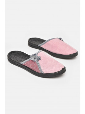 Тапочки женские розового цвета Ебіас бант 211105C