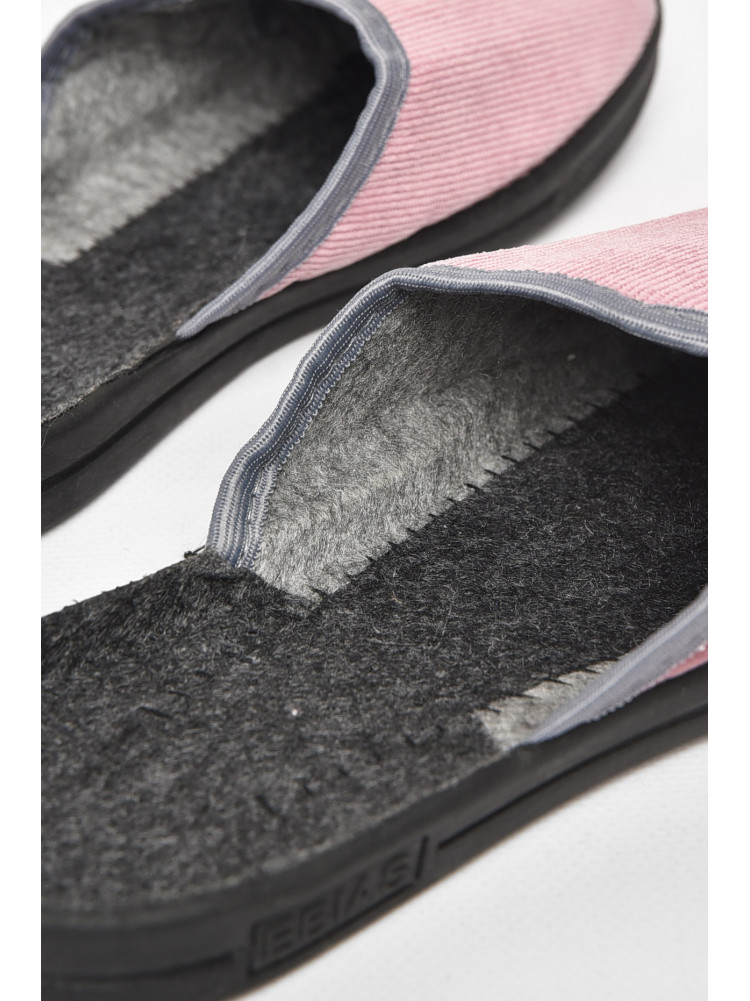 Тапочки женские розового цвета Ебіас бант 211105C