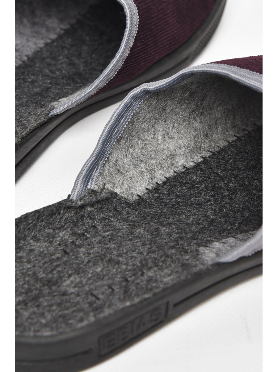 Тапочки женские темно-фиолетового цвета Ебіас бант 211107C