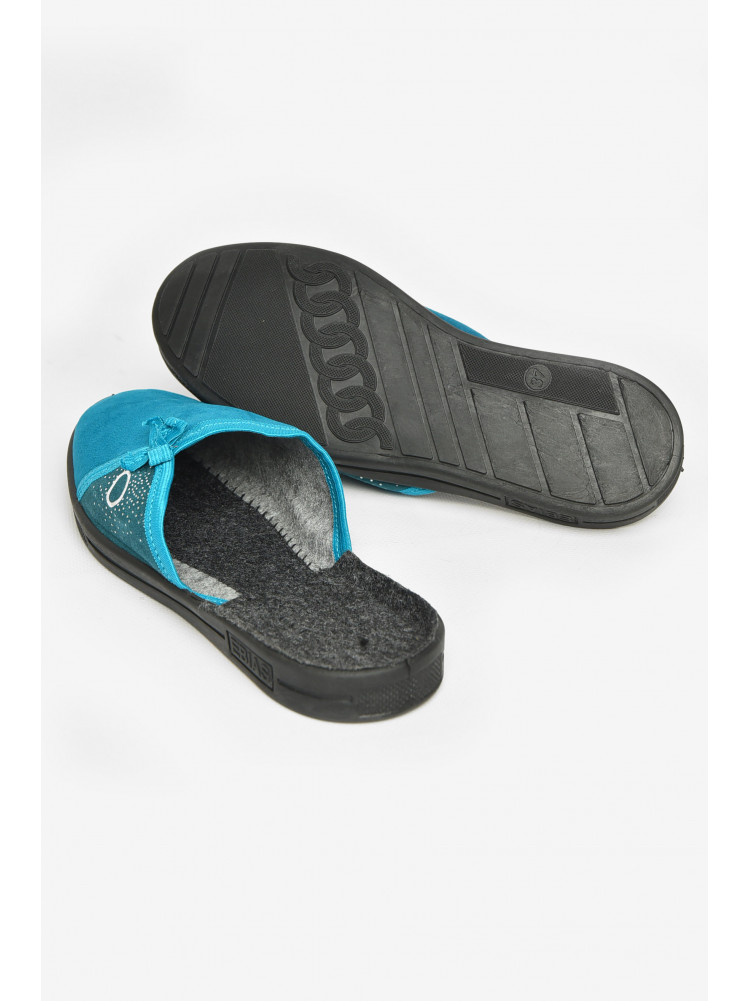 Тапочки женские зеленого цвета Ебіас бант 211108C